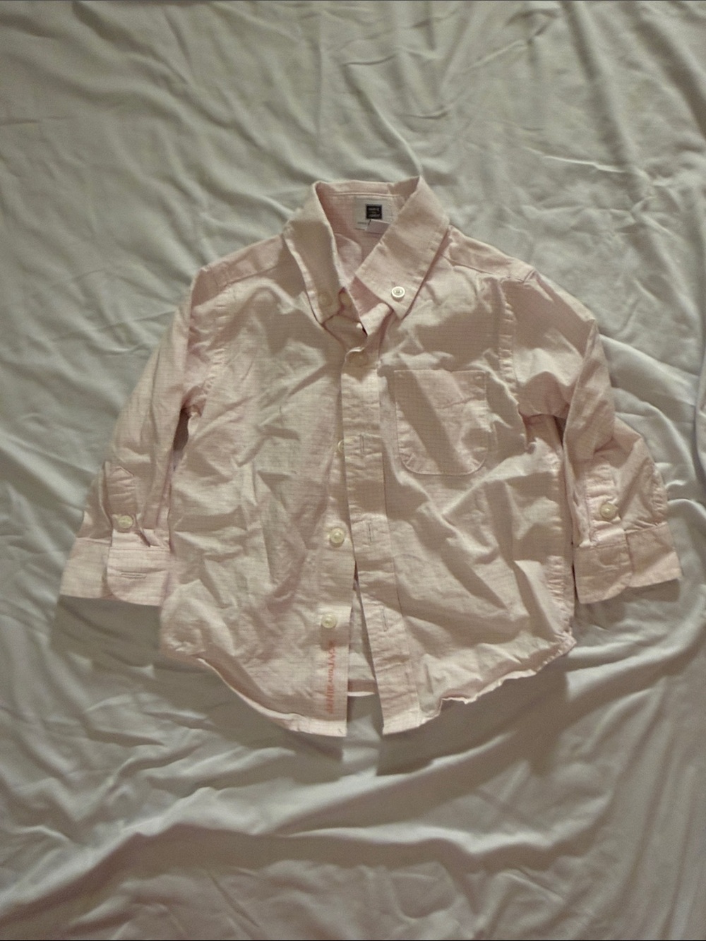 Janie and Jack Light Pink Button-Down Shirt